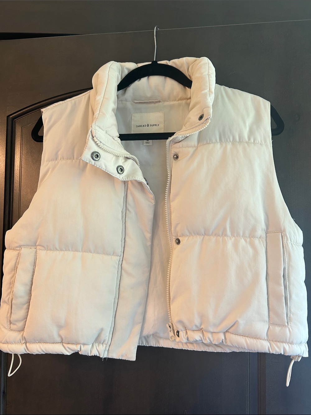 Thread & Supply Women's Off-White Puffer Vest